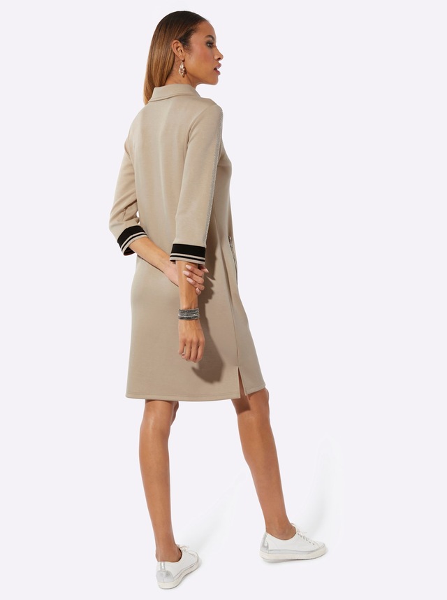 creation L Shirtkleid »Modal-Mix-Kleid« Reißverschlusstasche