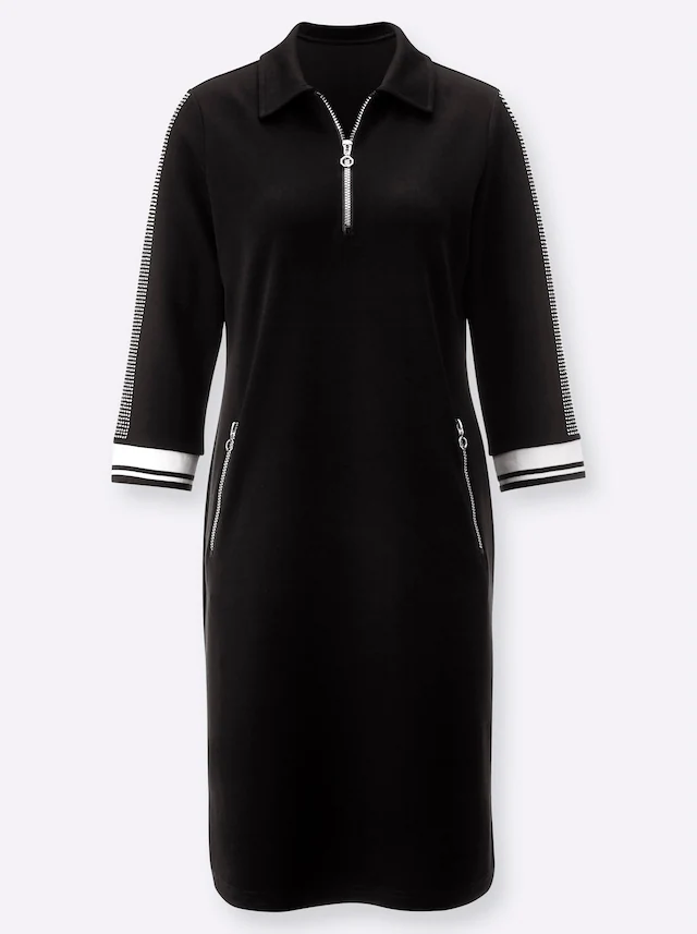 creation L Shirtkleid »Modal-Mix-Kleid« Reißverschlusstasche
