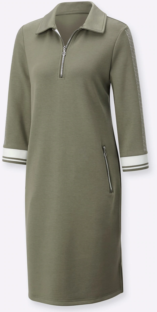 creation L Shirtkleid »Modal-Mix-Kleid« Reißverschlusstasche