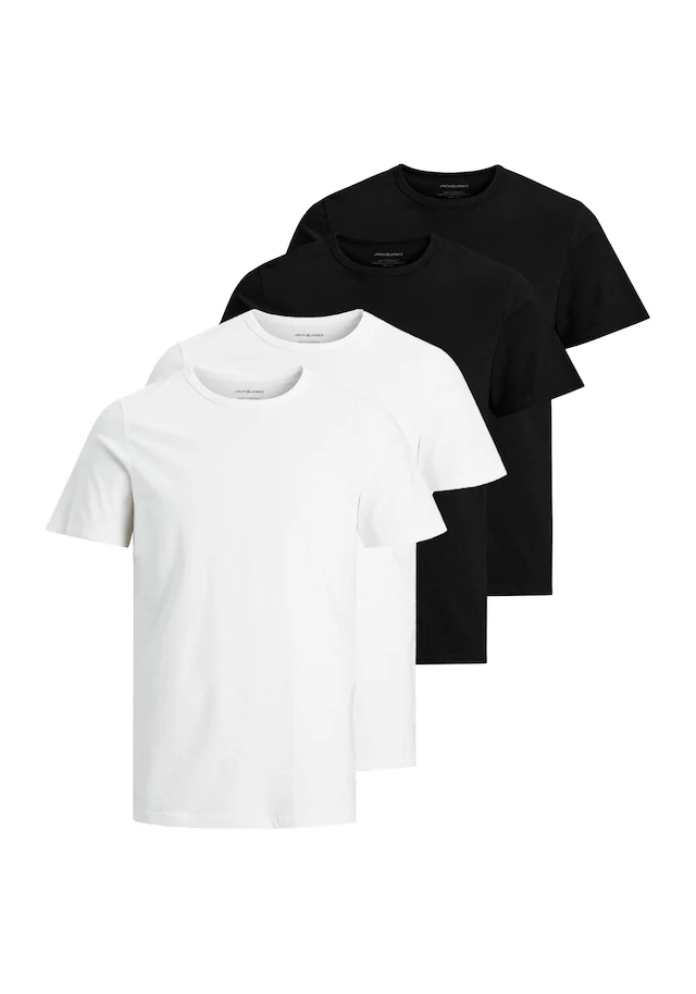 Jack & Jones T-Shirt »T-Shirt JACBASIC CREW NECK TEE 2PK 4er Pack«