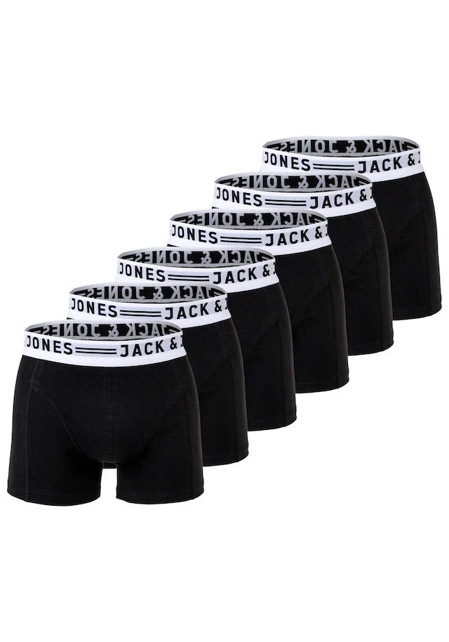 Jack & Jones Boxershorts »Boxershort SENSE TRUNKS 3 PACK 6er Pack«