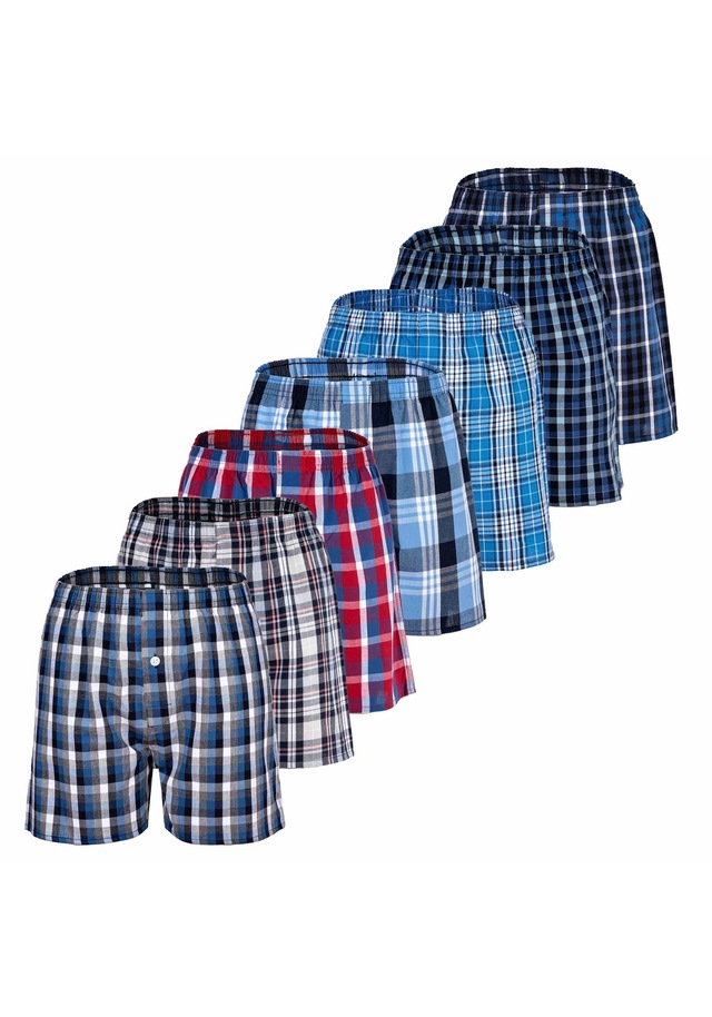 YOURBASICS Webboxer »Web-Boxershorts 7er Pack«