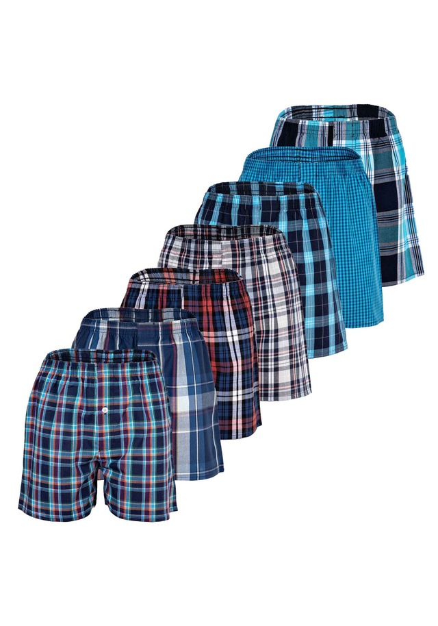 YOURBASICS Webboxer »Web-Boxershorts 7er Pack«