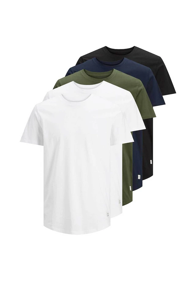 Jack & Jones T-Shirt »T-Shirt JJENOA 5er Pack«