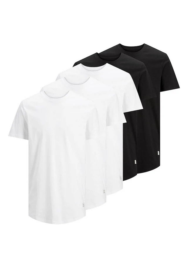 Jack & Jones T-Shirt »T-Shirt JJENOA 5er Pack«