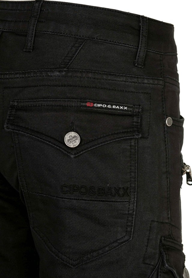 Cipo & Baxx Cargojeans »Jeans« im angesagten Biker-Stil, CD-424