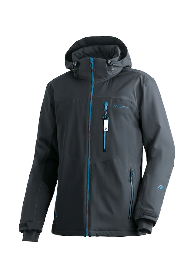 Maier Sports Skijacke »Oravice« Herren Winterjacke mit RV-Taschen und Kapuze, wasserdicht