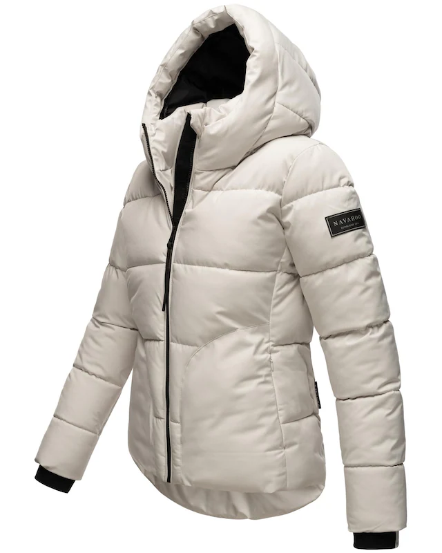 Navahoo Steppjacke »Lachperle XIV« mit Kapuze Kurze gesteppte Damen Winterjacke mit hohem Kragen und Kapuze