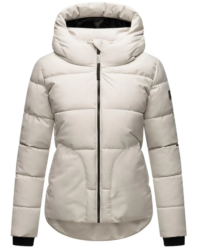 Navahoo Steppjacke »Lachperle XIV« mit Kapuze Kurze gesteppte Damen Winterjacke mit hohem Kragen und Kapuze