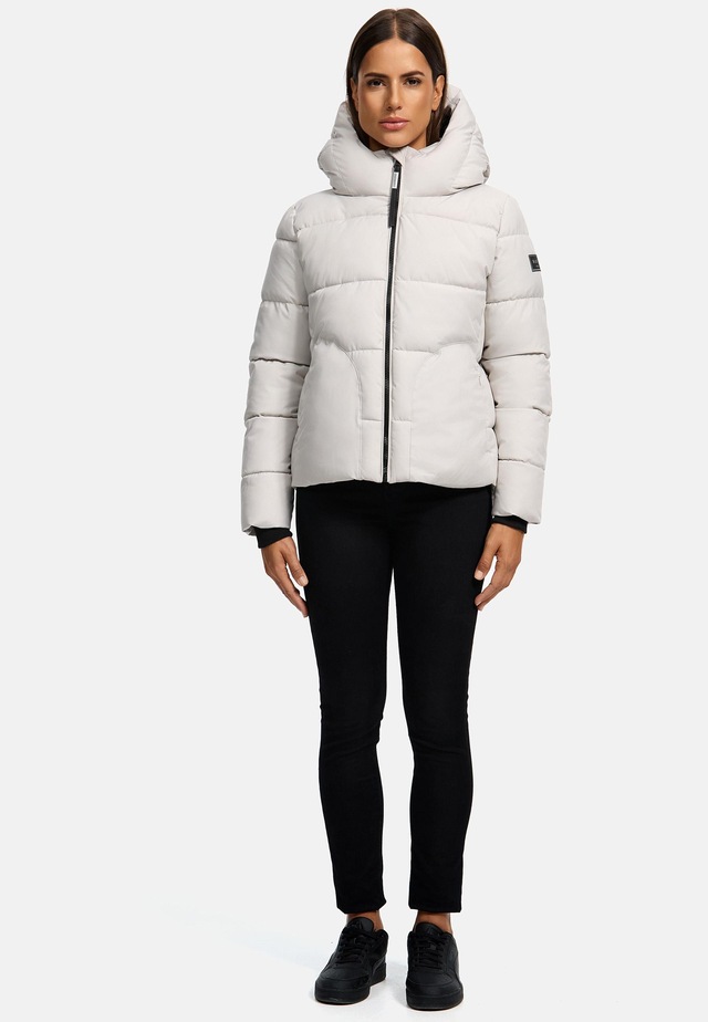Navahoo Steppjacke »Lachperle XIV« mit Kapuze Kurze gesteppte Damen Winterjacke mit hohem Kragen und Kapuze