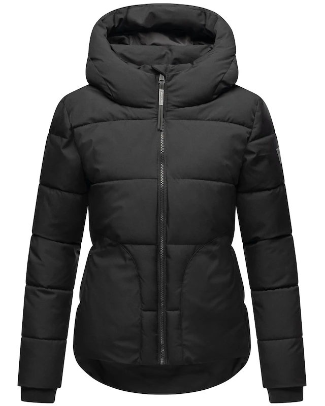 Navahoo Steppjacke »Lachperle XIV« mit Kapuze Kurze gesteppte Damen Winterjacke mit hohem Kragen und Kapuze