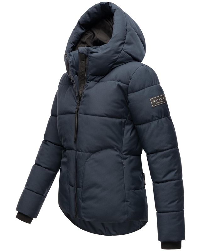 Navahoo Steppjacke »Lachperle XIV« mit Kapuze Kurze gesteppte Damen Winterjacke mit hohem Kragen und Kapuze