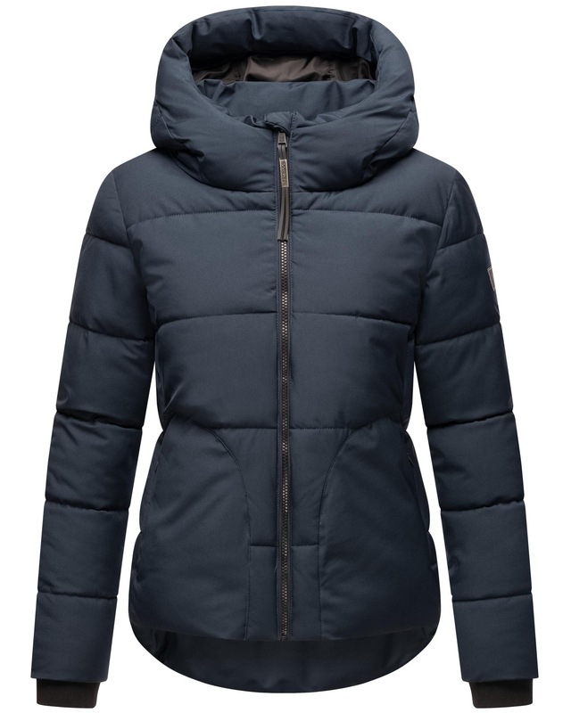 Navahoo Steppjacke »Lachperle XIV« mit Kapuze Kurze gesteppte Damen Winterjacke mit hohem Kragen und Kapuze