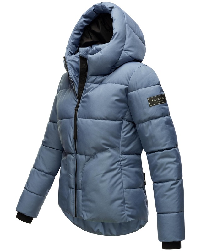 Navahoo Steppjacke »Lachperle XIV« mit Kapuze Kurze gesteppte Damen Winterjacke mit hohem Kragen und Kapuze