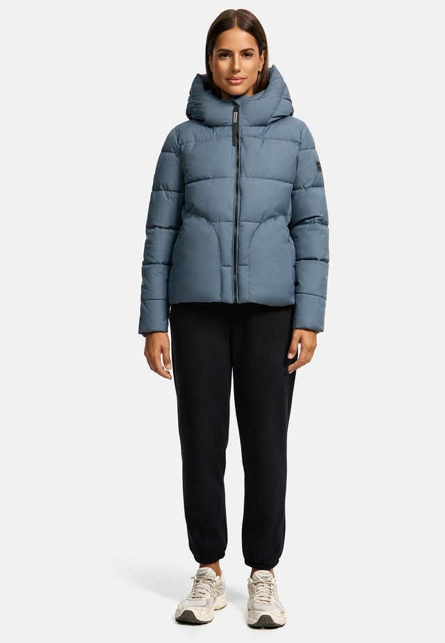 Navahoo Steppjacke »Lachperle XIV« mit Kapuze Kurze gesteppte Damen Winterjacke mit hohem Kragen und Kapuze