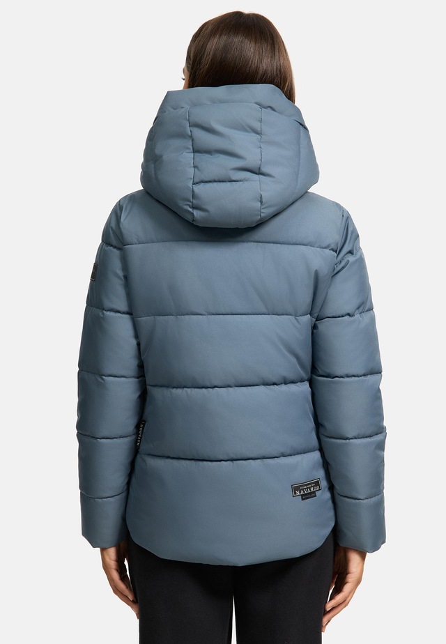 Navahoo Steppjacke »Lachperle XIV« mit Kapuze Kurze gesteppte Damen Winterjacke mit hohem Kragen und Kapuze