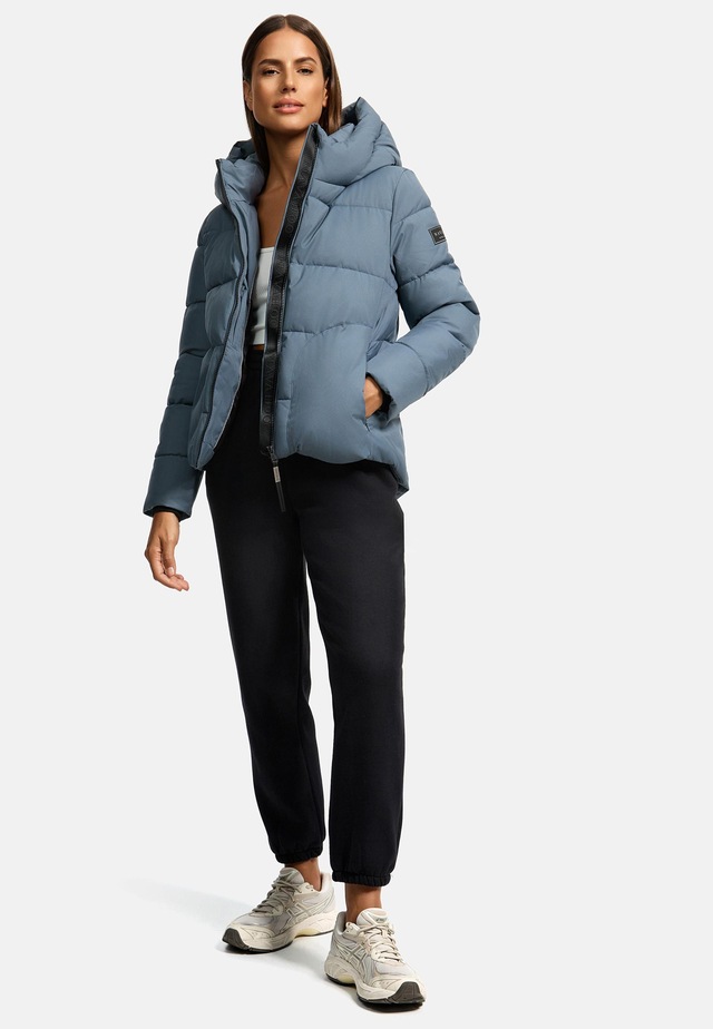 Navahoo Steppjacke »Lachperle XIV« mit Kapuze Kurze gesteppte Damen Winterjacke mit hohem Kragen und Kapuze