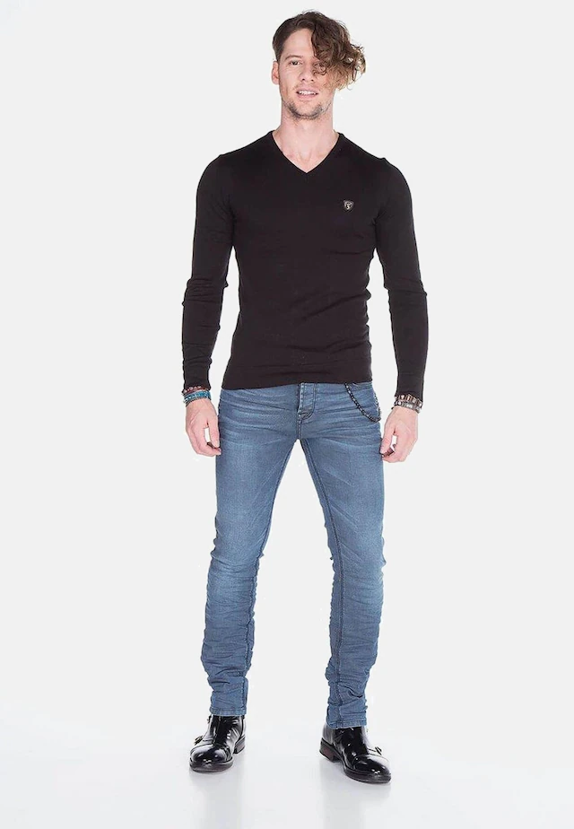Cipo & Baxx Röhrenjeans »Jeans« mit Elasthanzusatz, CD374