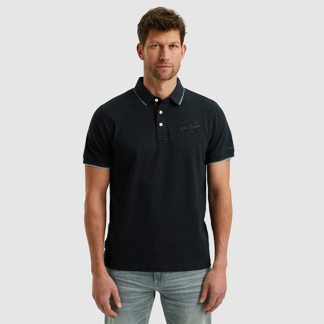 PME LEGEND Poloshirt »Short sleeve polo stretch pique package« mit Schriftzug
