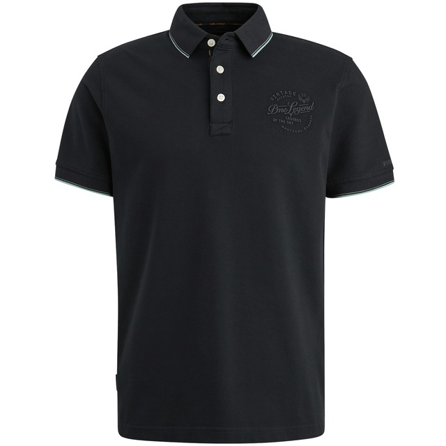PME LEGEND Poloshirt »Short sleeve polo stretch pique package« mit Schriftzug
