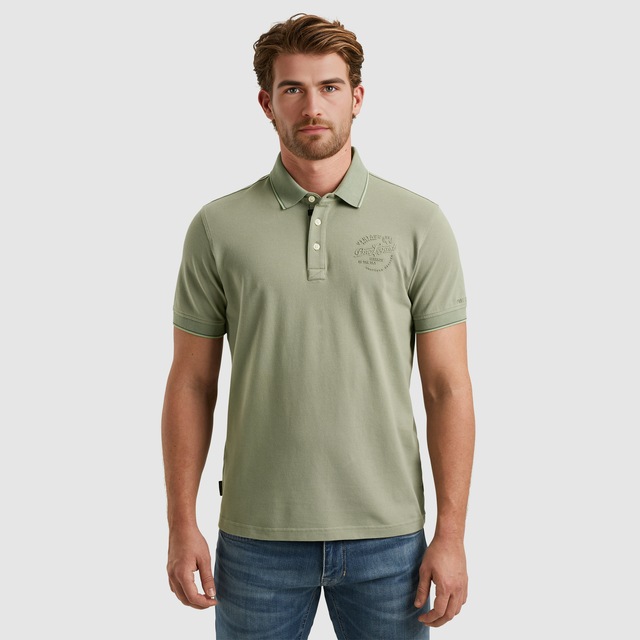 PME LEGEND Poloshirt »Short sleeve polo stretch pique package« mit Schriftzug