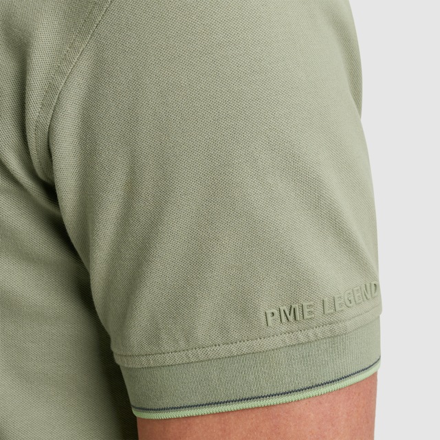 PME LEGEND Poloshirt »Short sleeve polo stretch pique package« mit Schriftzug