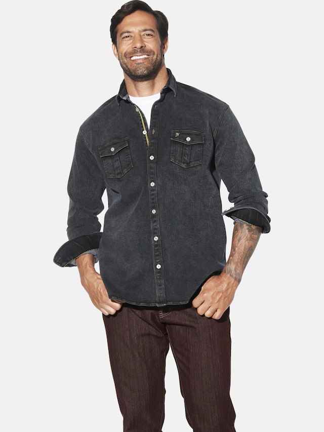 Jan Vanderstorm Jeanshemd »Jeanshemd OLAVIK«