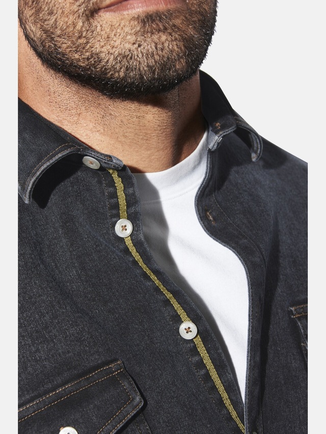 Jan Vanderstorm Jeanshemd »Jeanshemd OLAVIK«