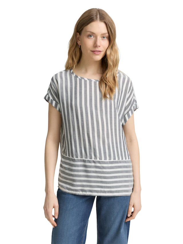TOM TAILOR Shirtbluse mit Streifen Muster
