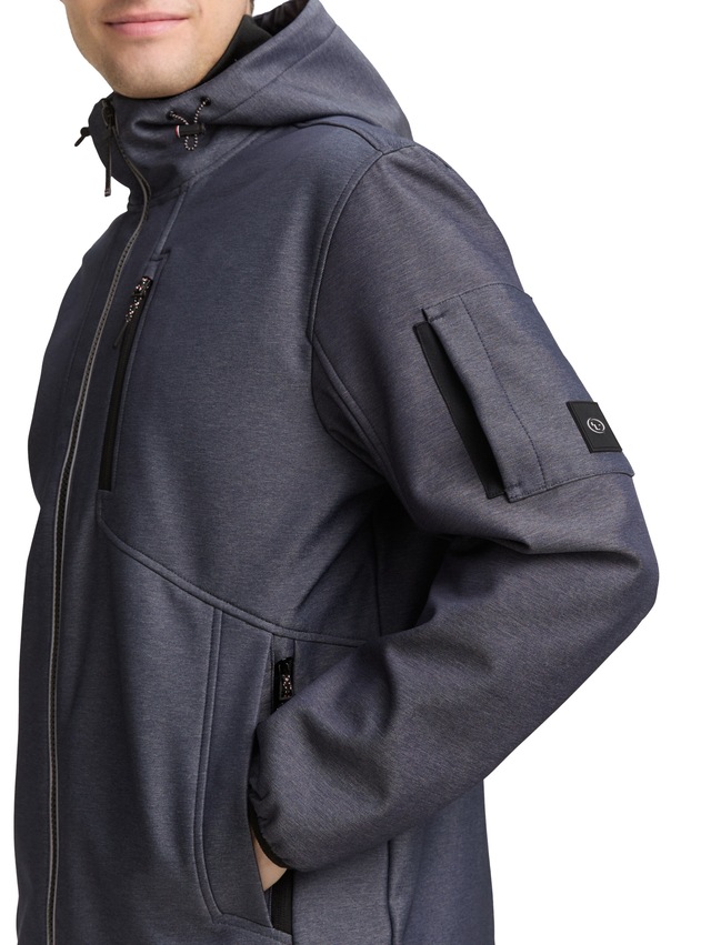 TOM TAILOR Softshelljacke mit Kapuze mit Kapuze