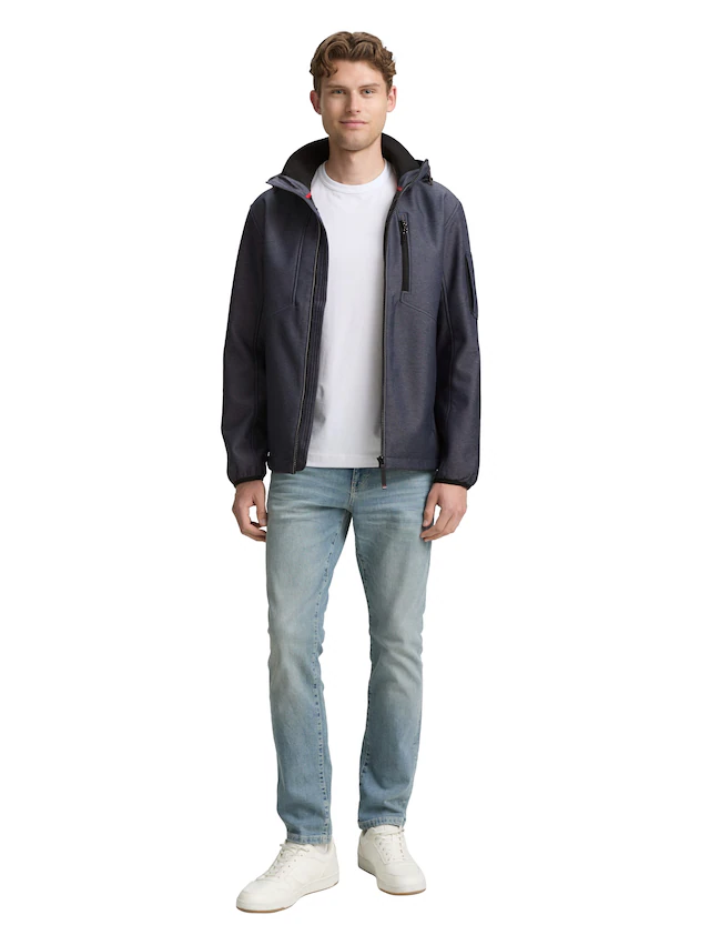 TOM TAILOR Softshelljacke mit Kapuze mit Kapuze
