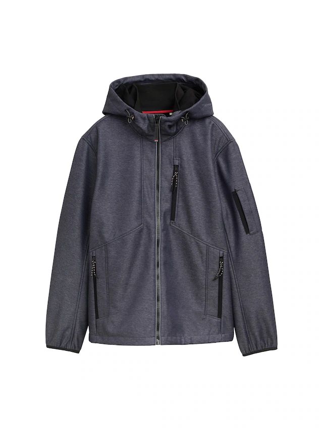 TOM TAILOR Softshelljacke mit Kapuze mit Kapuze
