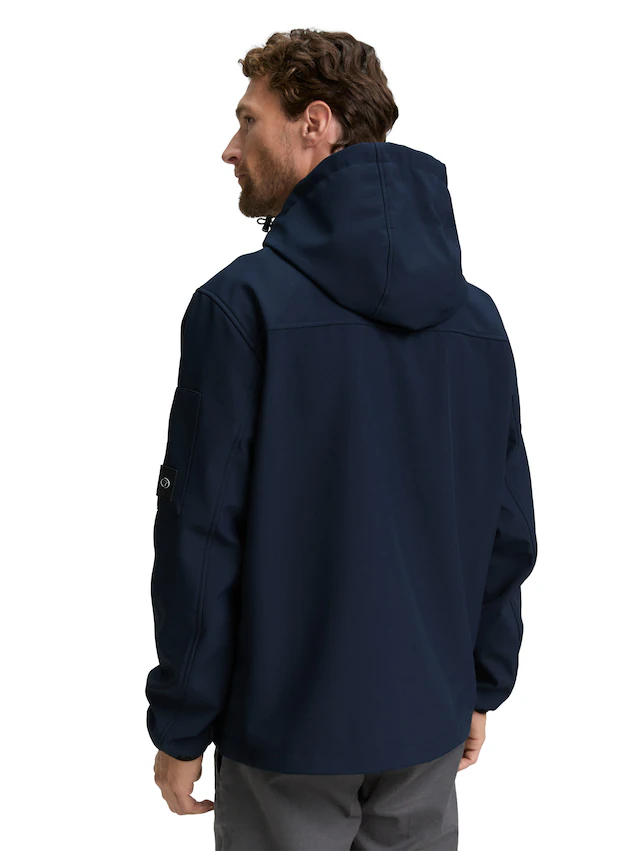 TOM TAILOR Softshelljacke mit Kapuze mit Kapuze