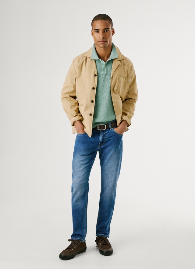 Pepe Jeans Tapered-fit-Jeans »STANLEY« Ziernähte an den Gesäßtaschen