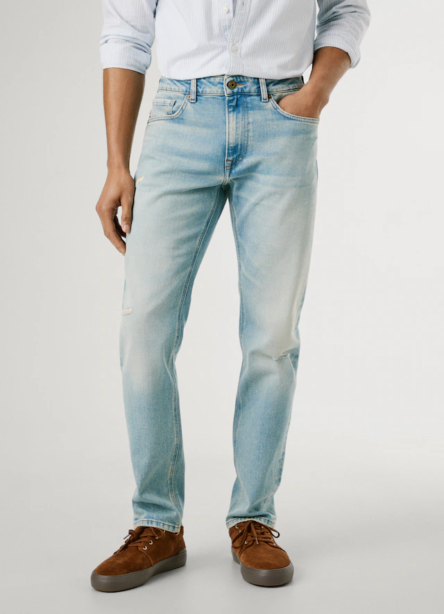 Pepe Jeans Tapered-fit-Jeans »STANLEY« Ziernähte an den Gesäßtaschen
