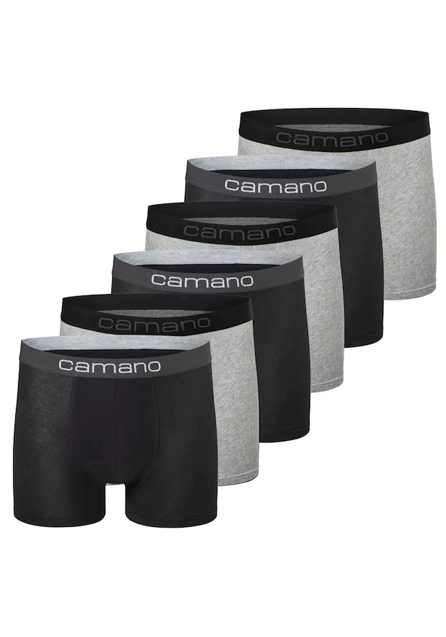 Camano Boxershorts »Boxershort Men comfort BCI Cotton Boxershorts 6p in Box 6er Pack«