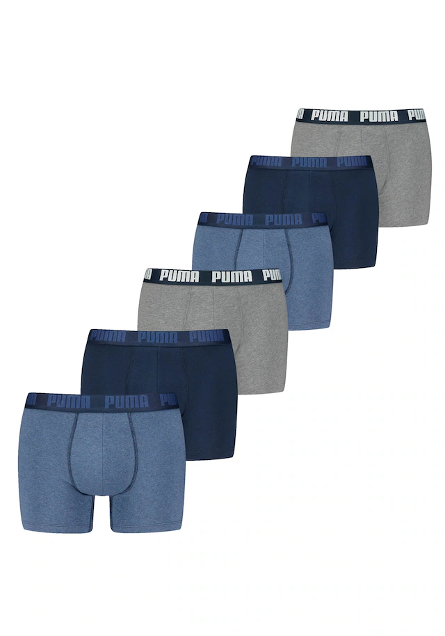 PUMA Boxershorts »Boxershort PUMA BASIC BOXER 6P ECOM 6er Pack«