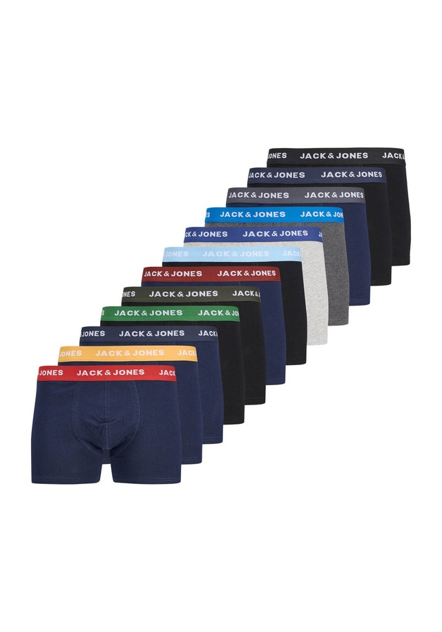 Jack & Jones Boxershorts »Boxershort JACSHADE SOLID TRUNKS 12P 12er Pack«