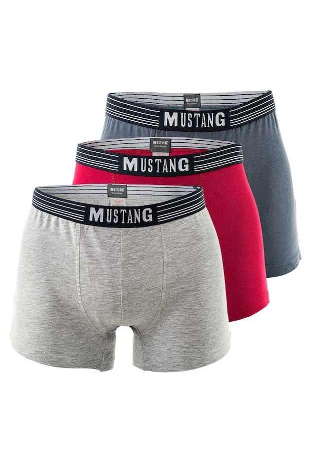 MUSTANG Boxershorts »Boxershort Retroshorts True Denim 3er Pack 3er Pack«