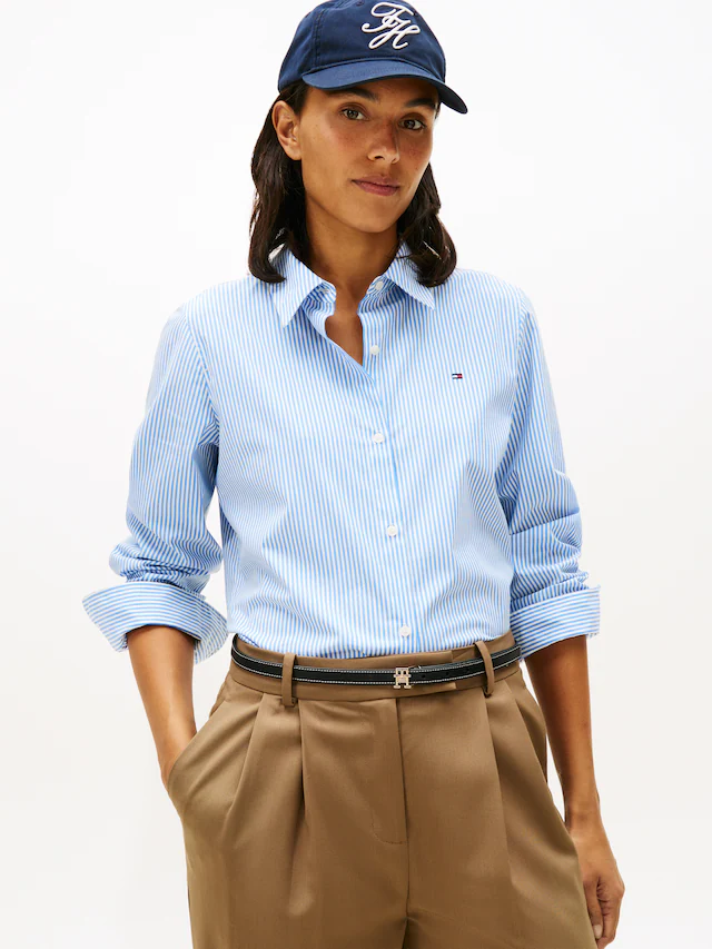 Tommy Hilfiger Hemdbluse »ESS POPLIN REGULAR SHIRT« Langarm, Regular Fit