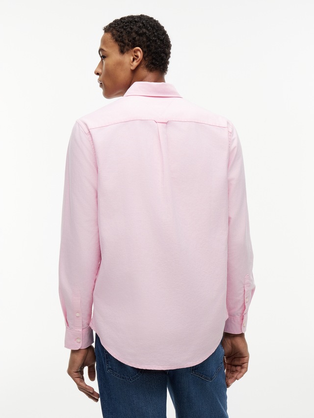 Tommy Jeans Langarmhemd »TJM REGULAR OXFORD« mit Rundhalsausschnitt, Button-down-Kragen