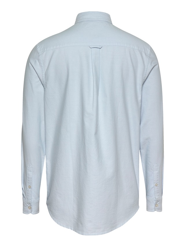 Tommy Jeans Langarmhemd »TJM REGULAR OXFORD« mit Rundhalsausschnitt, Button-down-Kragen