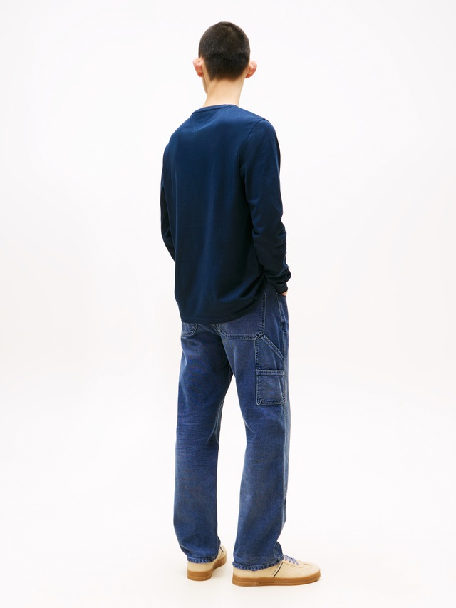 Tommy Jeans Langarmshirt »TJM SLIM CHEST LINEAR LS TEE EXT« Mit Rundhalsausschnitt