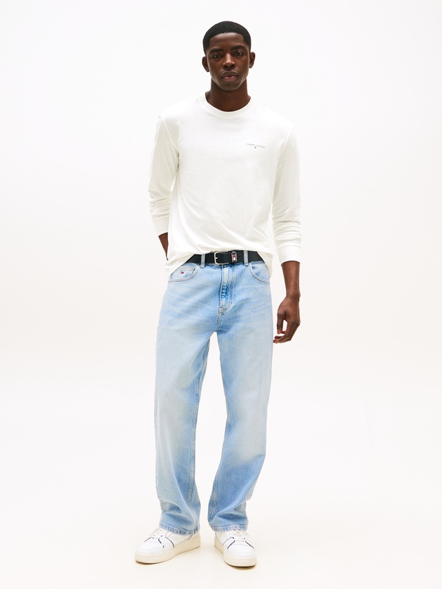 Tommy Jeans Langarmshirt »TJM SLIM CHEST LINEAR LS TEE EXT« Mit Rundhalsausschnitt
