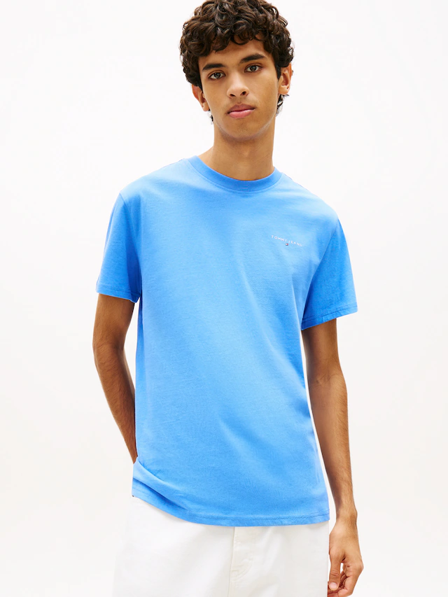 Tommy Jeans T-Shirt »TJM SLIM LINEAR CHEST TEE EXT« Mit Rundhalsausschnitt