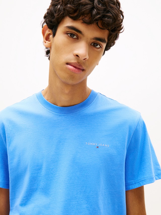 Tommy Jeans T-Shirt »TJM SLIM LINEAR CHEST TEE EXT« Mit Rundhalsausschnitt