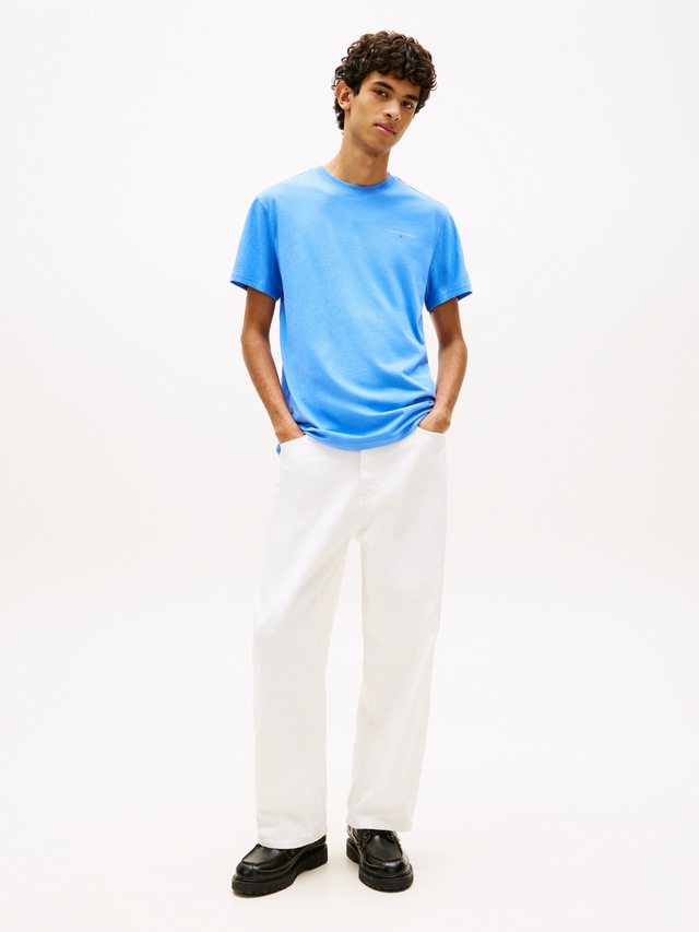 Tommy Jeans T-Shirt »TJM SLIM LINEAR CHEST TEE EXT« Mit Rundhalsausschnitt