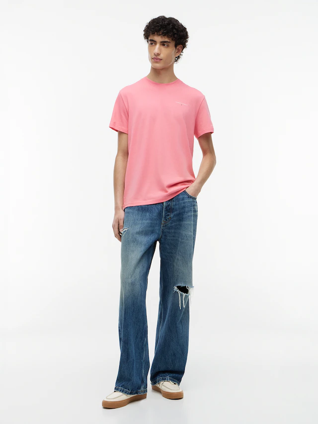 Tommy Jeans T-Shirt »TJM SLIM LINEAR CHEST TEE EXT« Mit Rundhalsausschnitt