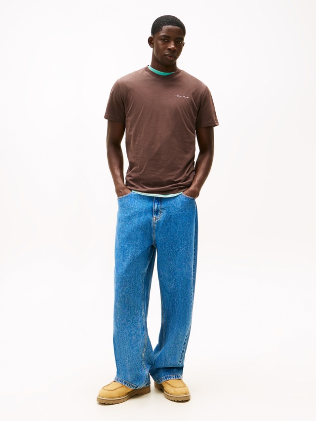 Tommy Jeans T-Shirt »TJM SLIM LINEAR CHEST TEE EXT« Mit Rundhalsausschnitt