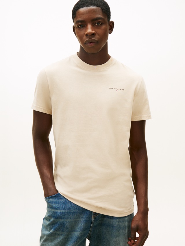 Tommy Jeans T-Shirt »TJM SLIM LINEAR CHEST TEE EXT« Mit Rundhalsausschnitt